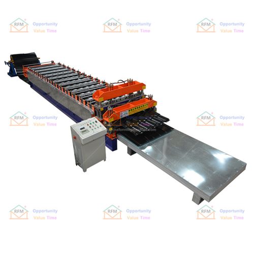 Double layer roof panel forming machine