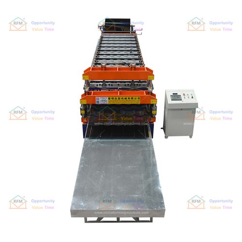 commercial double-layer colored steel sheet roll forming machine