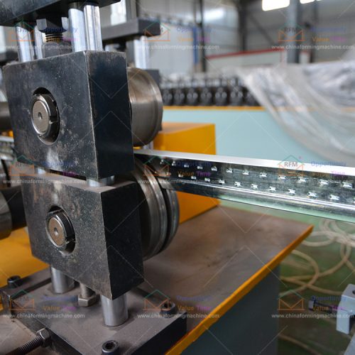 For indoor ceiling installation no need to punch ceiling T bar roll forming machine