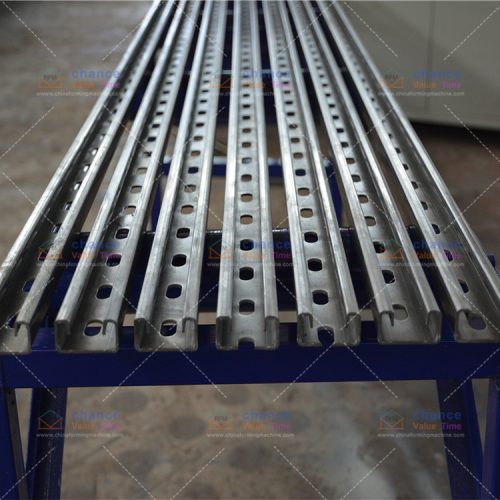 Can be used to produce load-bearing frames Cost-effective solar photovoltaic panel frame cold roll forming machine