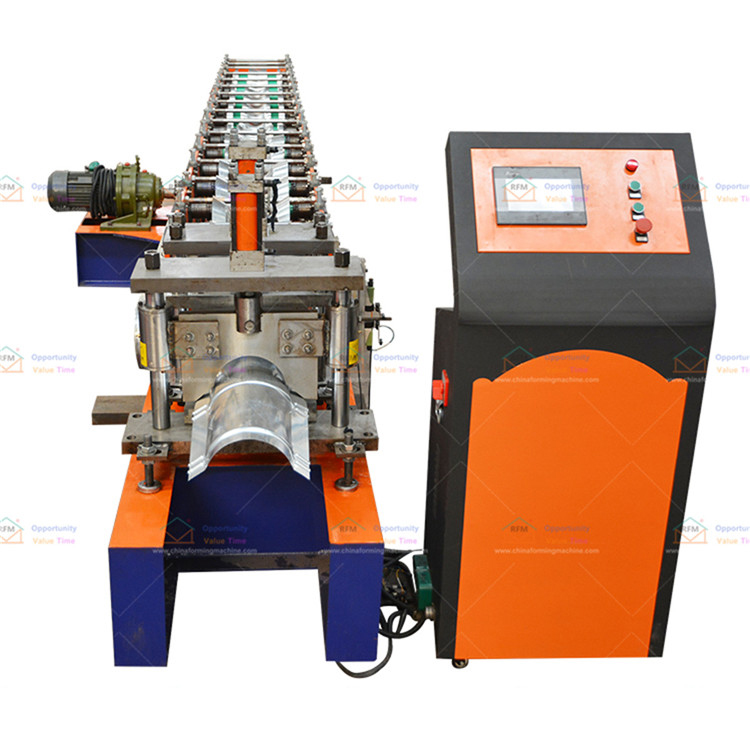 Roof tile forming machine shielding from wind and rain
