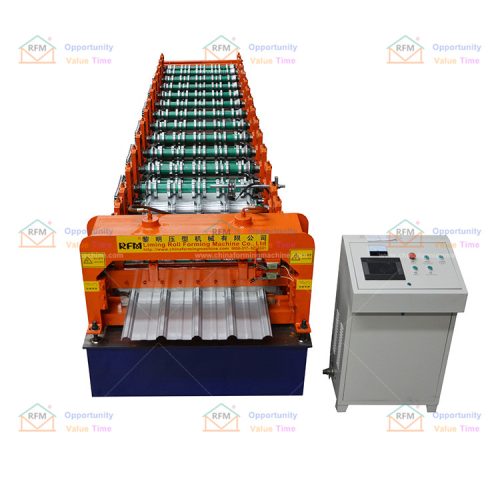 Accurate trapezoidal roof roll forming machine for small household sheds, large industrial and agricultural buildings