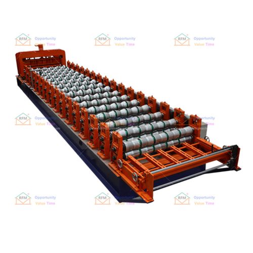 Precision and flatness customized steel glazed roof tile roll forming machine