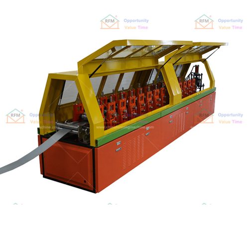 super market used printing rolling shutter door slat roll forming machine