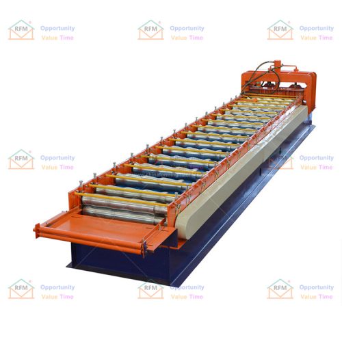 Precision and flatness customized steel glazed roof tile roll forming machine