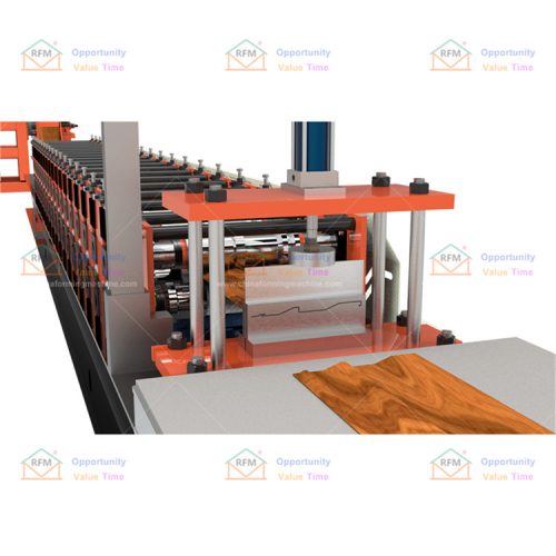installed smooth color steel cladding wall panel roll forming machine