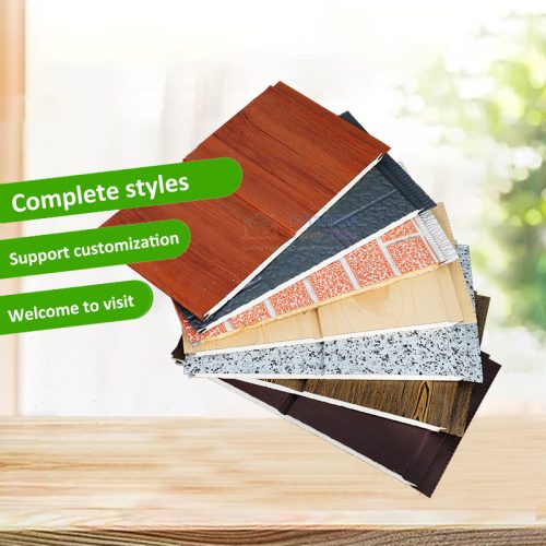 B2 Level Fireproof 16mm Thickness pu sandwich wall panel Clad Siding Decorative Wall Panel